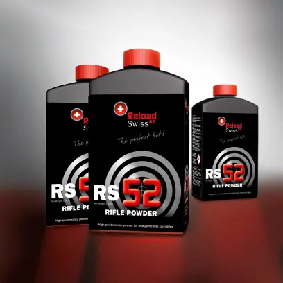 Střelný prach pro přebíjení střeliva ReloadSwiss RS 52, 1 kg balení. Pouze osobní odběr!!!