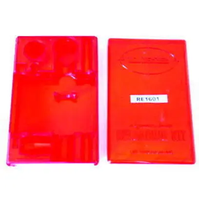 BOX&LID RED PLASTIC