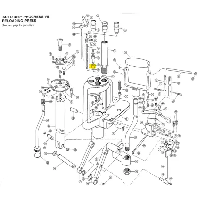 Válečkové spojkové ložisko horní desky lisu. Originální náhradní díl pro přebíjecí lis RCBS Auto 4x4, Piggyback, Piggyback II Press, AmmoMaster Auto.