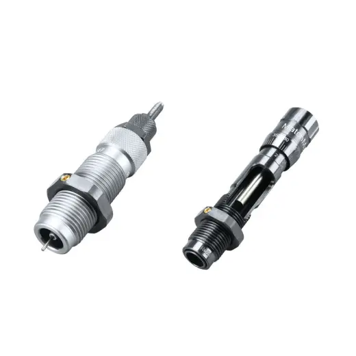 Sada matric RCBS Matchmaster – Full Length Bushing Die Set pro ráži .308 Winchester. Sada obsahuje celoformátovací matrici do které lze měnit vložky podle ráže a usazovací matrici v dané ráži.