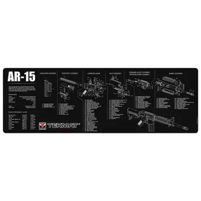 TekMat podložka pro čištění a údržbu zbraní s potiskem modelu ArmaLite 15.Tyto 36" (91cm) podložky TekMat jsou dostatečně velké, aby se na ně vešla plně rozebraná puška a zbylo místo na nářadí a příslušenství.&nbsp;