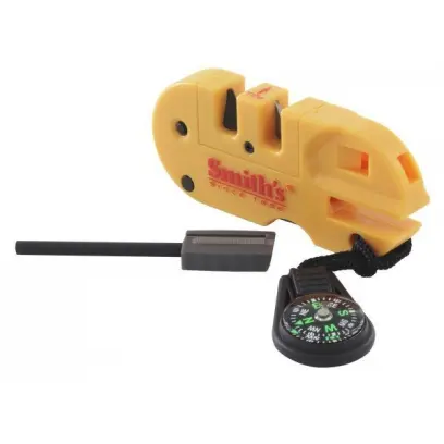 Nová generace kapesního brousku Pocket Pal X2 včetně outdoorového vybavení. Je vybaven drážkami na broušení COARSE (hrubé) a FINE (jemné), rozkládací kuželovou diamantovou tyčkou, podpalovačem, kompasem, LED světlem a signální píšťalkou.