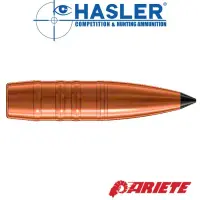 Monolitické střely Hasler Ariete ráže 7,62 mm (.308), 168grs