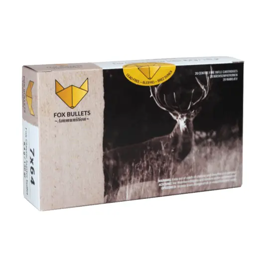 Lovecké náboje bez olova 7x64 8,4g / 130gr s monolitickou střelou FOX Classic Hunter. Pouze osobní odběr po splnění zákonných podmínek ČR!