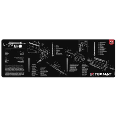 TekMat podložka pro čištění a údržbu zbraní s potiskem modelu ArmaLite AR-10. Tyto 36" (91cm) podložky TekMat jsou dostatečně velké, aby se na ně vešla plně rozebraná puška a zbylo místo na nářadí a příslušenství.&nbsp;
