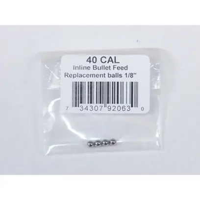 Náhradní sada ložiskových ocelových kuliček pro matrici podavače střel .40-.44 cal LEE Inline Bullet Feed.