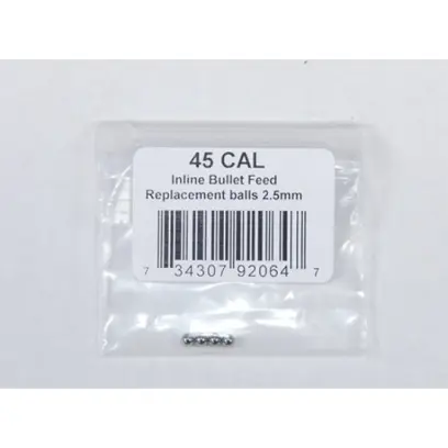 Náhradní sada ložiskových ocelových kuliček pro matrici podavače střel .45 cal LEE Inline Bullet Feed.