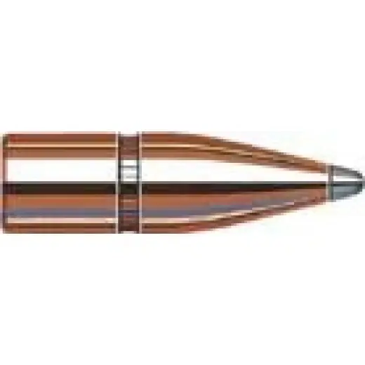 Střela Hornady ráže 30 cal. (.308), váha 165grs. Typ střely InterLock® SP. SKU: 3040.