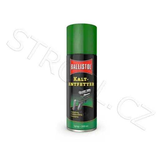 Rozpouštědlo oleje a vazelíny Ballistol Robla Cold Degreaser spray 200ml.