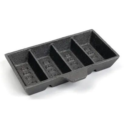 S příslušenstvím RCBS forma na ingoty můžete snadno a rychle odlít až čtyři ingoty najednou, což vám umožní snadno připravit slitiny pro budoucí použití.