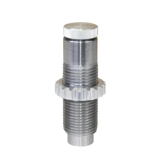 Samostatná krimpovací (zaškrcovací) matrice .357 SIG pro přebíjení nábojů. Zafixuje střelu v nábojnici a zvýší přesnost přebíjeného střeliva. Standardní závit 7/8-14. Lee Precision 90076 Collet Style