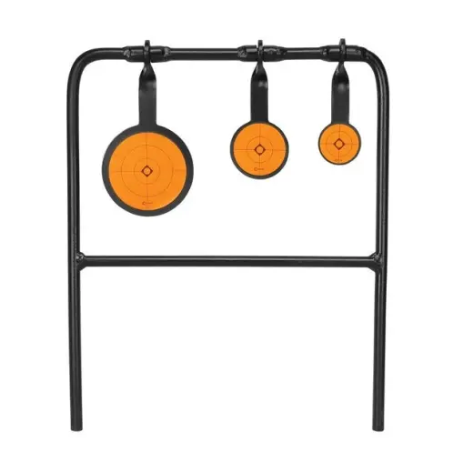 Soustava kovových terčů pro malorážku Caldwell Plink N’ Swing .22 Rimfire Triple Spin Target.