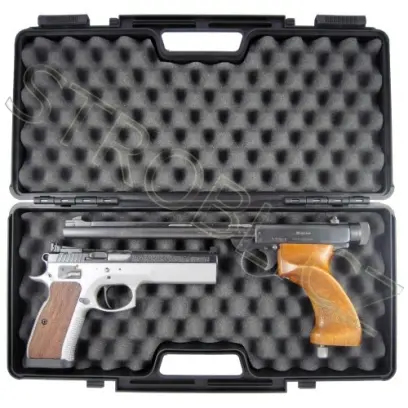 Plastový velký kufr, pouzdro na pistoli 44cm x 19,3cm x 8cm