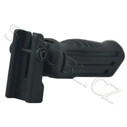 Nastavitelná sklopná přední rukojeť (ručka) od firmy Odeon Optics. Uchycení na Picatinny rail.