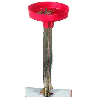 Násypka pro univerzální podavač nábojnic Lee Precision.