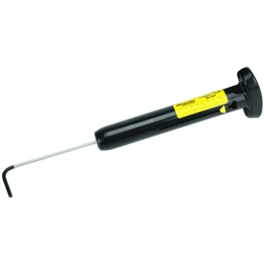 Analogová váha odporu spouště. Měřitelné hodnoty od 0,5 do 8 liber. Cejchováno v librách. Wheeler Engineering.