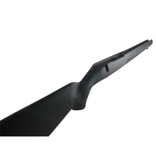 Plastová pažba na CZ 550 se schránkou, matně černá. Pažba pasuje tedy na všechny CZ550 se schránkou, nezávisle na délce závěru.