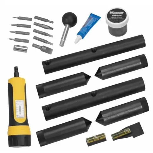 Zdokonaluje zarovnání montáže puškohledu, snižuje namáhání optiky a zlepšuje úchyt. (Průměry 25 mm / 1" a 30mm) Wheeler Engineering.