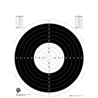 Terč mezinárodní pistolový negativní 50/20