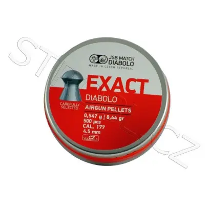 Velmi kvalitní České diabolky JSB Exact s ruční výstupní kontrolou kvality.
