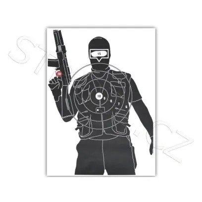 Terč Terorista, 480x650mm