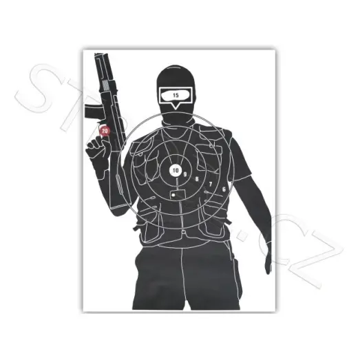 Terč Terorista, 480x650mm
