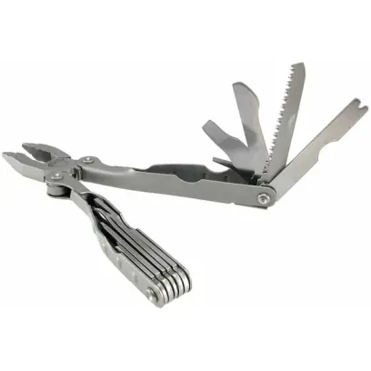 Multifunkční nářaďový nůž Schrade Tough Tool nabízí 21 užitečných funkcí. Součástí balení je i praktické pouzdro na opasek. Schrade.