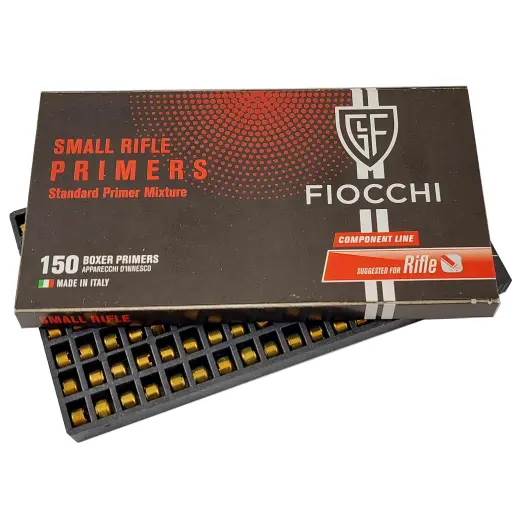 Zápalky Fiocchi 4,4 SR. Použití pro .223 Remington a další.. Pouze osobní odběr po splnění zákonných podmínek ČR!