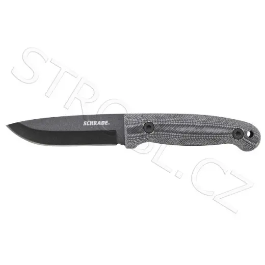 Středně velký nůž s pevnou čepelí, plná střenka, 1095 uhlíkatá ocel, Micarta Handle, pevné pouzdro, křesadlo.