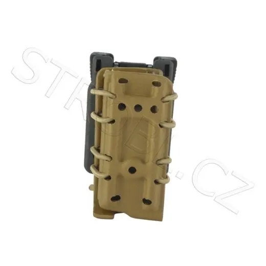 Taktické pouzdro na zásobník se stavitelným předpružením. Bezpečnostní upínání.
