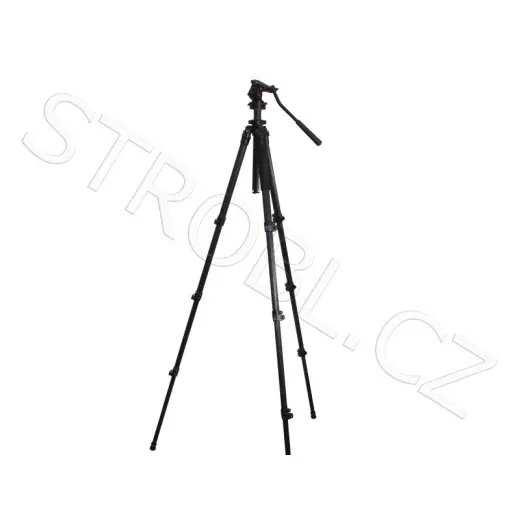 Pevný, stabilní a překvapivě lehký karbonový stativ s teleskopickými nohami a vodováhou. Maximální výška až 177 cm.