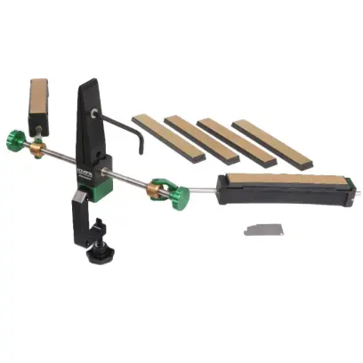 Brousící systém KMFS, vybavený setem 6 kusů diamantových brousků s DLC povrchem.
Perfektní brousek na nože pro profesionály i amatéry!