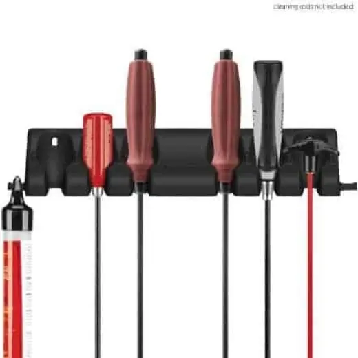 Věšák pro zavěšení výtěrákových tyčí na zeď, nebo k pracovnímu stolu. Tipton.