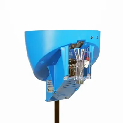 Sada elektrického podavače nábojnic s nastavitelnou rychlostí unašeče (Variable Speed Casefeeder) a unašeče nábojnic (Casefeed plate) pro Dillon XL650/XL750. Verze Small Pistol.