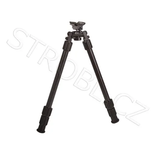 Dvojnožka pro pušku Accumax Premium Carbon Fiber. Určeno pro připevnění na poutko na řemen. Výrobce CALDWELL USA. 33cm - 76cm (13'' - 30'')