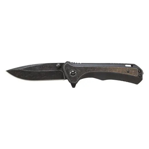 Stonewash 9Cr18MoV High Carbon Stainless Steel Blade, G10 & Aluminum Handle