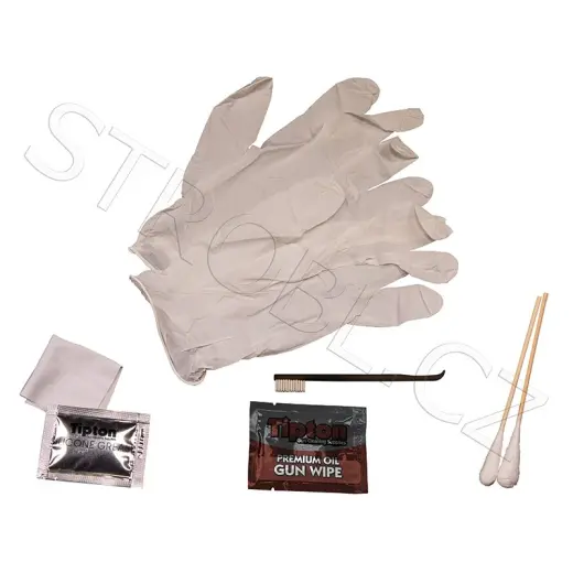 Kompaktní jednorázová sada Field Cleaning Kit obsahuje veškeré nezbytnosti pro vyčištění Vaší zbraně. Tato souprava je ideální nejen pro ty okamžiky, kdy dojde k neočekávané situaci. Tipton.