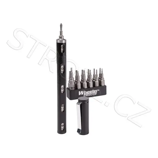 Kompaktní šroubovák, ne větší než propiska. V sadě se 17 výměnnými bity. Perfektní nástroj, který by měl mít každý ve své střelecké tašce. Pomůže Vám u veškerých malých prací na střelnici - od nastavení mířidel, až po úpravy na hradlech.