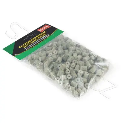 Pelety se zvýšeným čistícím účinkem pro čištění zbraní, balení 300ks. Určeno např. pro ráže: 7,5 mm, 7,62 mm, 30-06, .300, .308. Ballistol Spezial Felt Pellets.