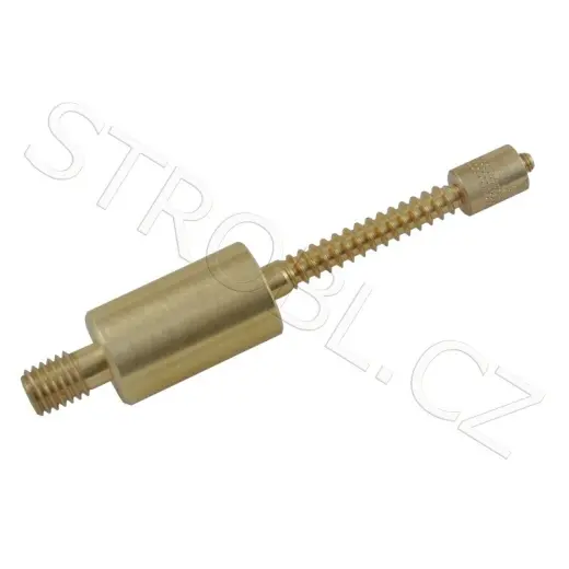 Mosazný protahovací trn Ballistol Adapter For 3 Shotgun Felts, určený pro protahování plstěných válečků (felt pellets) brokovými hlavněmi. Vnější závit M5. Ballistol Adapter für 3 Flinten-Filze.