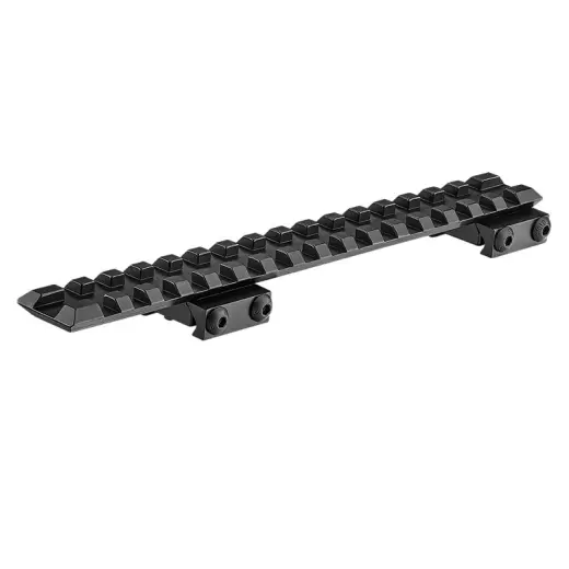 Prodloužený ocelový Picatinny rail pro CZ 550/557 s dlouhým závěrem (ráže 7x64, .30-06 Springfield).
Celková délka 175 mm, šířka rybiny 19 mm.