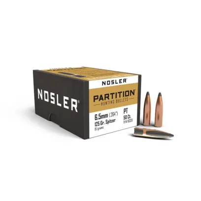 Střela Nosler Partition 6,5mm, dia .264, 125grs (8,1g). SKU: 16320