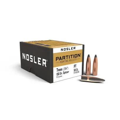 Střela Nosler Partition 7mm, dia .284, 150grs (9,7g). SKU: 16326