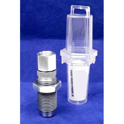 Samostatná prachovací a rozhrdlovací matrice 38 Short Colt / 38 Long Colt / 38 S&W. Matrice vytvoří náběh pro snazší usazení střely do nábojnice a umožňuje montáž automatického prachovače na lis. Závit 7/8"-14. Lee Precision POWDER THRU DIE 38 Colt