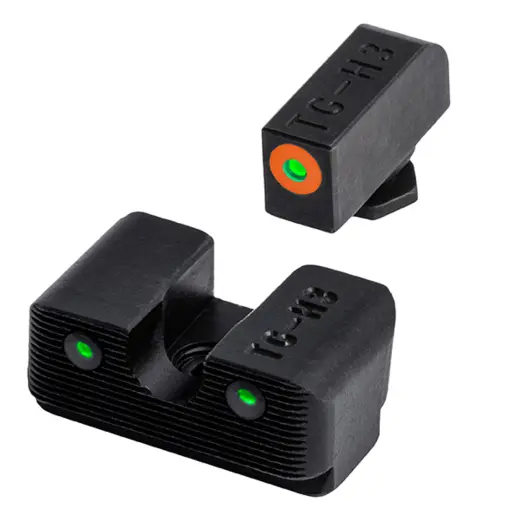 Mířidla TRUGLO TRITIUM PRO GLOCK 42/43 SET - Orange Tritiová mířidla Truglo Tritium Pro pro Glock 42, 43/43X, 48 dokáží zacílit i v naprosté tmě bez baterií i nasvícení. Ocelová konstrukce, kompatibilní se standardními pouzdry.
