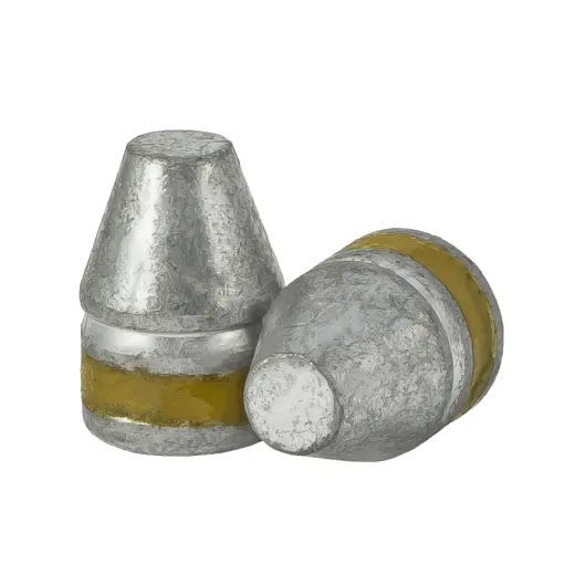 Olověné střely ARES ráže .38/.357, diametr .358, hmotnost 105grs. Tvar střely FP BB. PB - střela je mazaná do drážky.