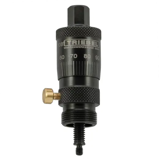 Triebel Fine Adjuster with spindle for seating die. Sada pro plynulejší a jemnější nastavení hloubky usazení střely ve standardních a Bench-Rest usazovacích matricích Triebel. Nové provedení.