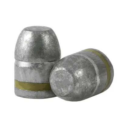 Olověné střely ARES ráže .45, diametr .451, hmotnost 250grs. Tvar střely RN FP BB. PB - střela je mazaná do drážky. Pro derringery Great Gun .45