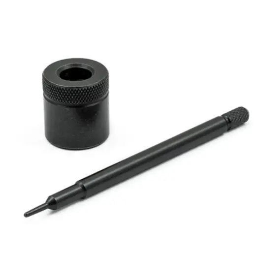 LEE Decapper & Base .22 Cal. – jednoduchý a efektivní nástroj pro snadné odstranění zápalky u nábojnic se zakrimpovanou zápalkou (např. u vojenských nábojnic „military cases“).