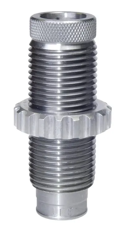 LEE krimpovací matrice .400 Legend Collet Style Crimp Die .400 Legend Samostatná krimpovací (zaškrcovací) matrice .400 Legend pro přebíjení nábojů. Zafixuje střelu v nábojnici a zvýší přesnost přebíjeného střeliva. Standardní závit 7/8-14. Lee Precision 92080 Collet Style Crimp Die.